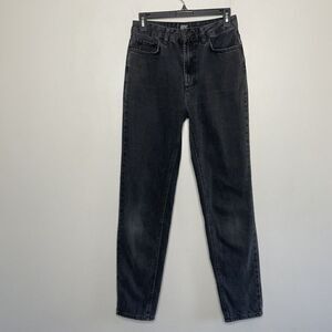 Urban Outfitters BDG Jeans Womens 26 Black Mom High Rise Distressed 100% Cotton